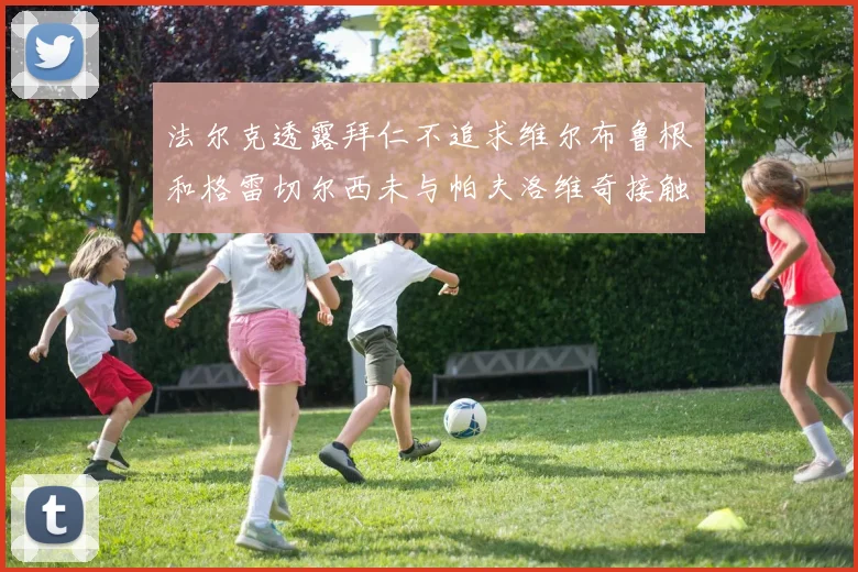 法尔克透露拜仁不追求维尔布鲁根和格雷切尔西未与帕夫洛维奇接触